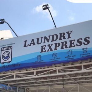 Pembuatan Papan Nama Laundry Express