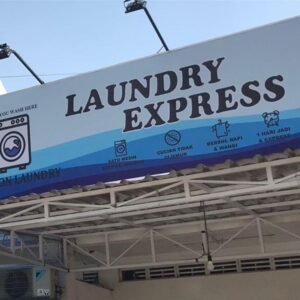 Pembuatan Papan Nama Laundry Express