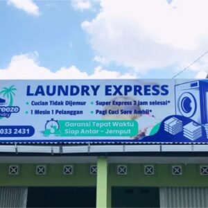 Pembuatan Papan Nama Laundry Express