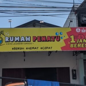 Pembuatan Papan Nama Laundry Express