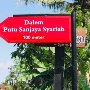 Pembuatan Papan Nama Petunjuk Arah